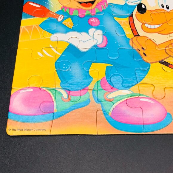 Vintage 1989 Mickey Mouse & Goofy Circus Show Jigsaw Puzzle - 48 Pcs COMPLETE - Picture 3 of 10